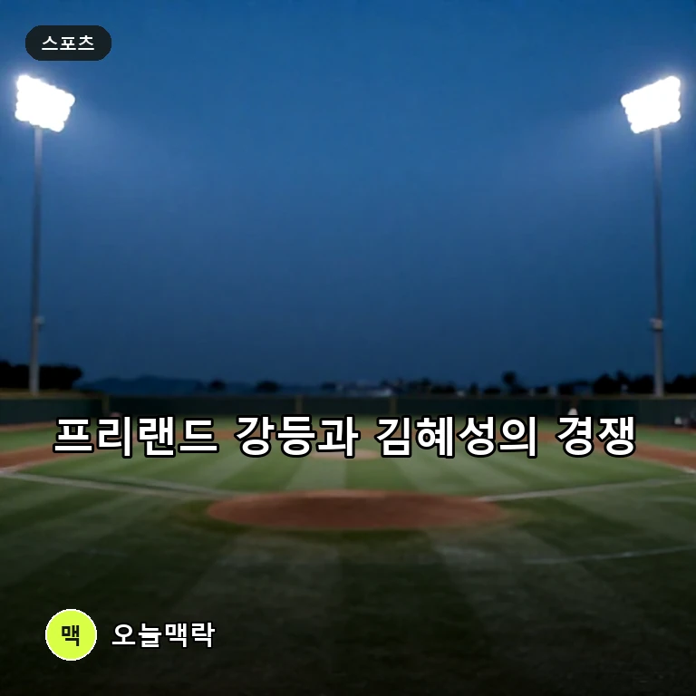 LA 다저스 프리랜드 마이너리그 강등, 김혜성과 트리플A 재승격 경쟁 본격화 주제를 표현한 AI 생성 편집 이미지