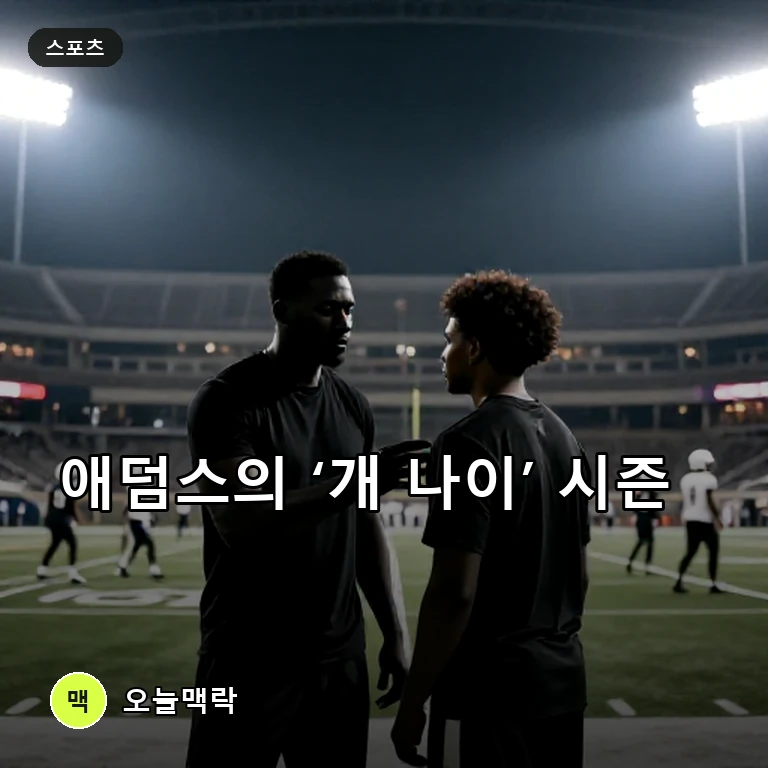 램스 데번테 애덤스, NFL 13번째 시즌에 ‘개 나이’ 체감 주제를 표현한 편집 이미지