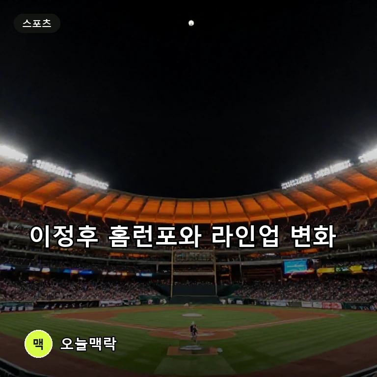 이정후, 백투백 홈런포 가동 후 아스트로스전 앞두고 라인업 변동 주제를 표현한 편집 이미지