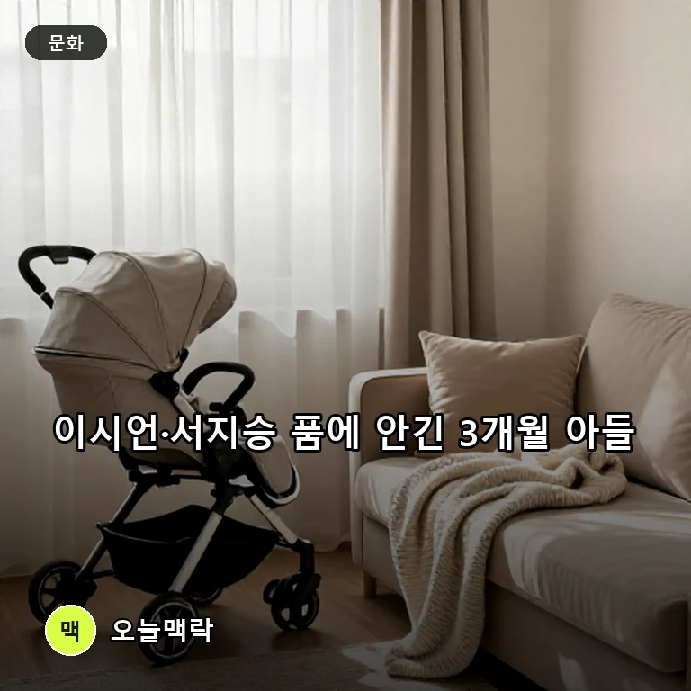 이시언·서지승 부부, 생후 3개월 아들 최초 공개…아빠 붕어빵 외모 눈길 주제를 표현한 편집 이미지