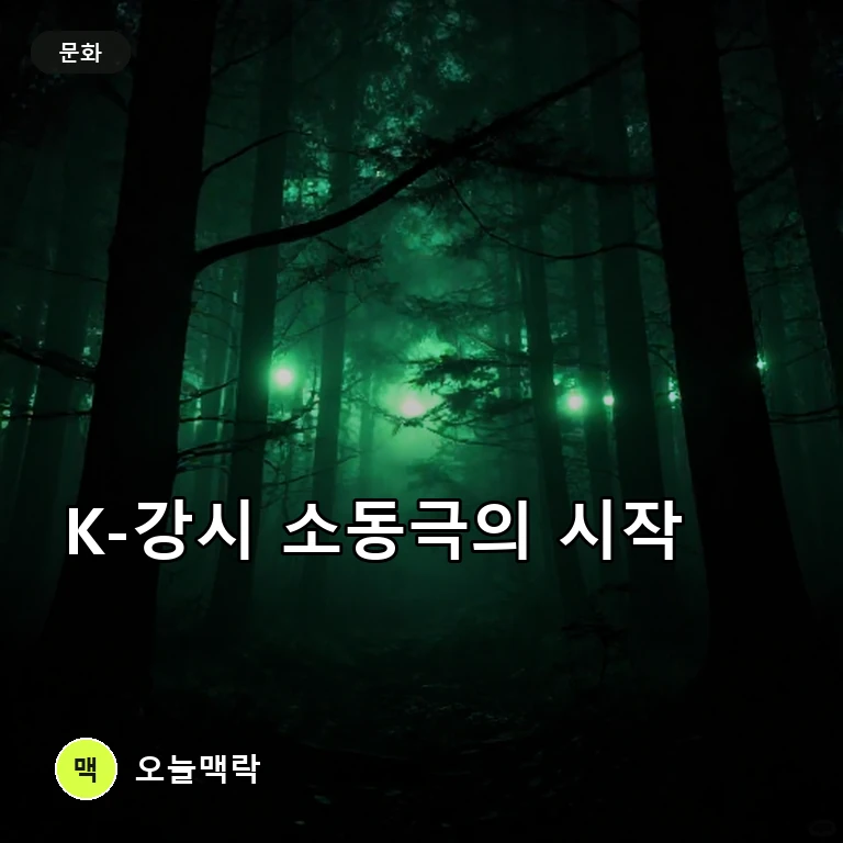 안재홍·윤경호 주연 '강시: 공포의 워크샵' 크랭크인 주제를 표현한 편집 이미지