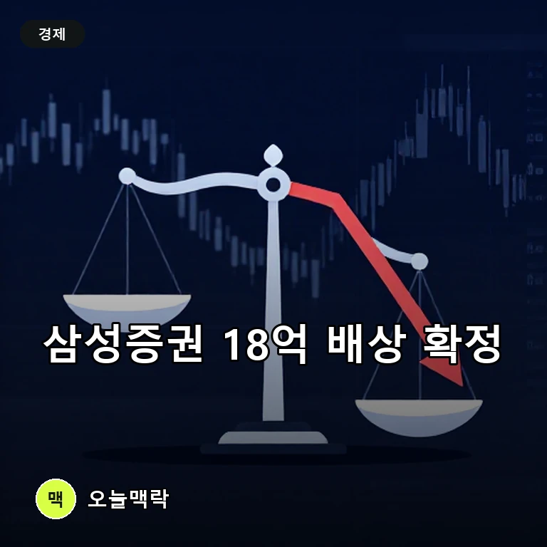 대법원, '유령주식 배당 사고' 삼성증권에 국민연금 18억 배상 확정 주제를 표현한 편집 이미지