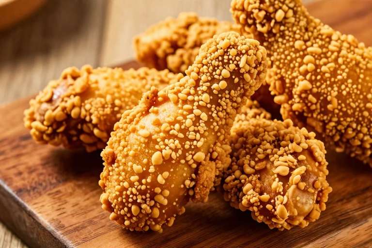 겉바속촉의 정석 BBQ 필크런치 매력 분석 주제를 표현한 편집 이미지