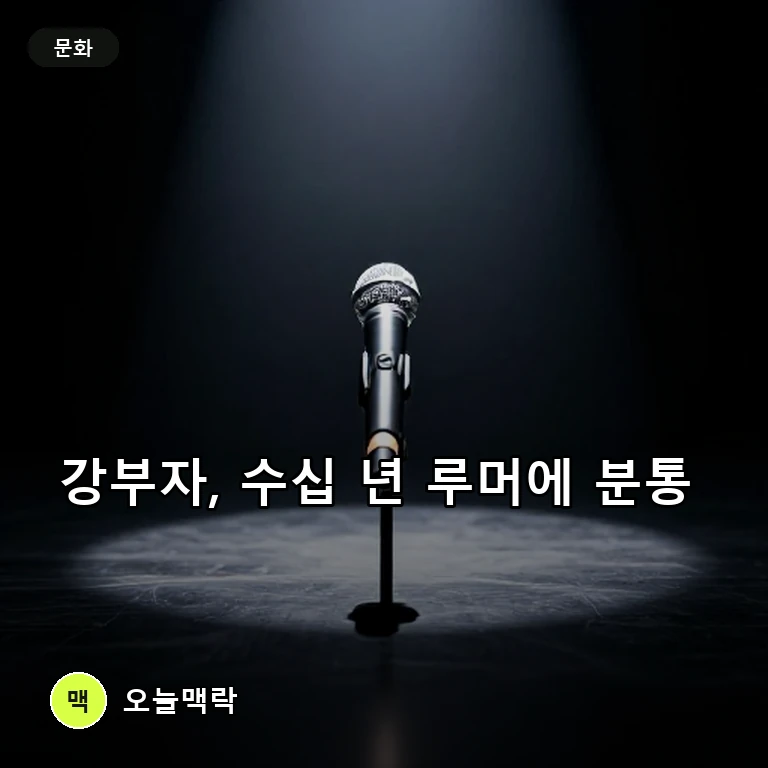 강부자, '뚜쟁이' 루머에 분노 "맹세코 단돈 5만 원도 안 받았다" 주제를 표현한 편집 이미지