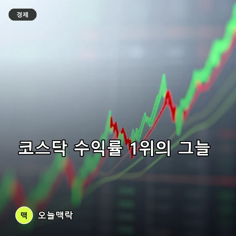 코스닥 수익률 주요국 1위 달성에도 삼성전자·SK하이닉스 반등 우려에 긴장 주제를 표현한 편집 이미지