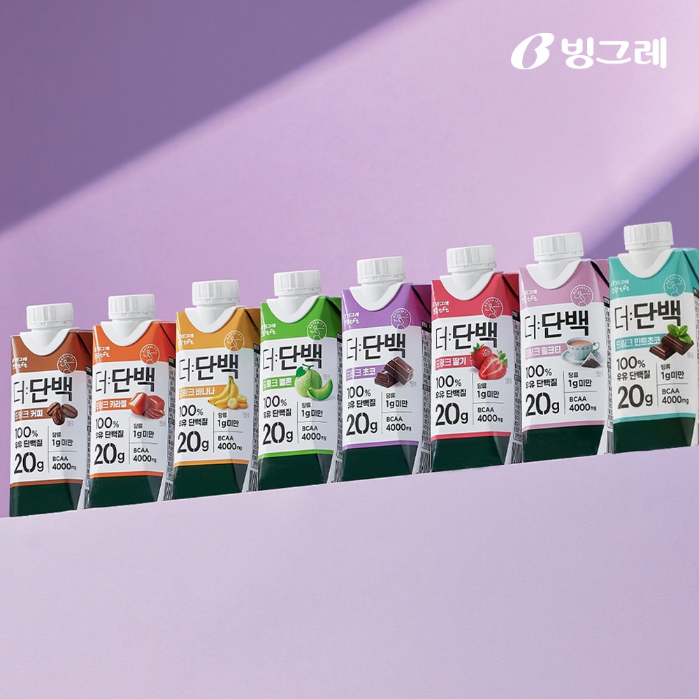 빙그레 더단백 250ml 6종 혼합 18개 단백질 음료 제품 이미지
