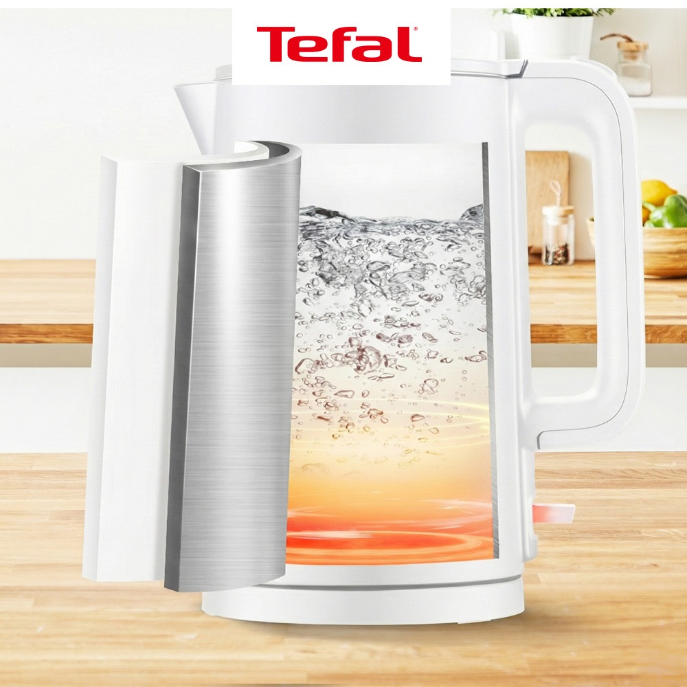 테팔 써모 프로텍트 1.5L 전기포트 무선주전자 스노우 화이트 KO1401K0 제품 이미지