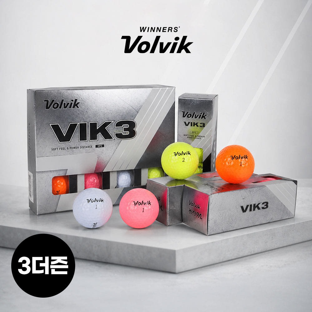 [3더즌] 볼빅 빅3 VIK3 프리미엄 골프공 (3피스) 제품 이미지