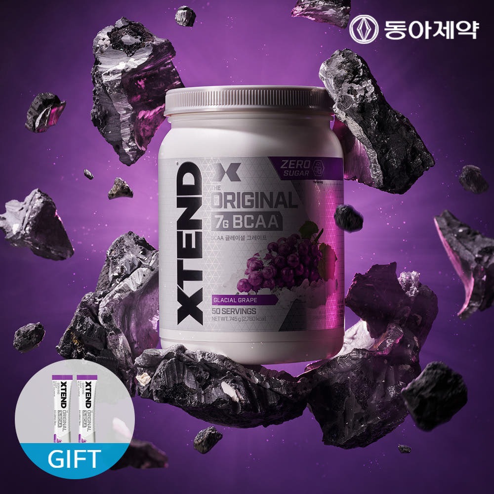 [슈퍼적립] 엑스텐드 BCAA 7,000mg x 50서빙 제로슈가 아미노산 포도, 745g, 1개 제품 이미지