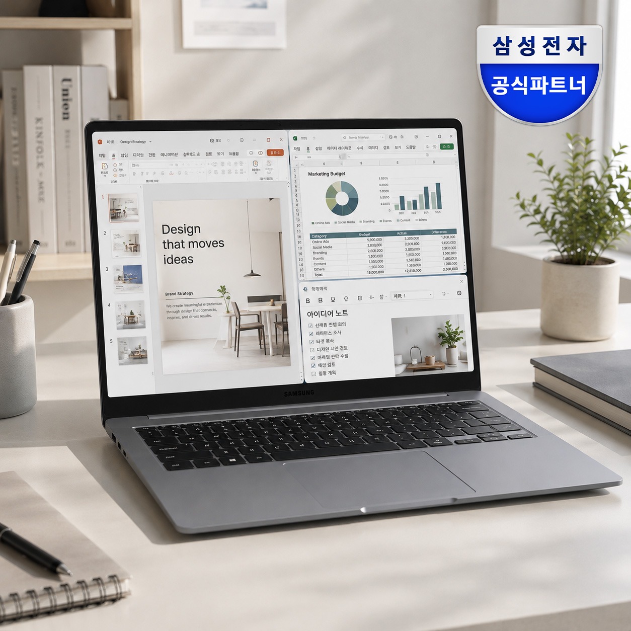 [런칭선물+신세계 5만] 삼성전자 갤럭시북6 NT740VJQ C5 8G 256GB 대학생 인강용 가심비 저렴한 노트북 제품 이미지