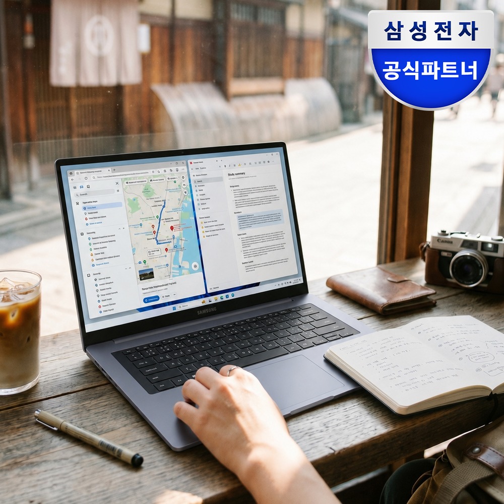 [혜택가 141만] 삼성 갤럭시북6 NT740VJT-A51A U5 16GB 256GB 휴대성 좋고 가벼운 강의용 업무용 AI 노트북 제품 이미지