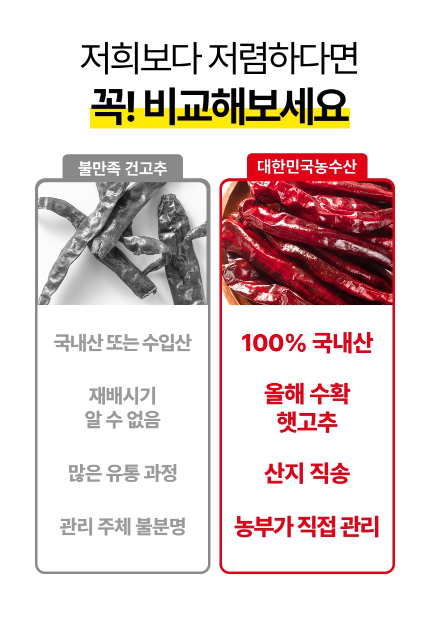 국내산 특품 건고추 마른고추 말린 건조 고추 제품 이미지