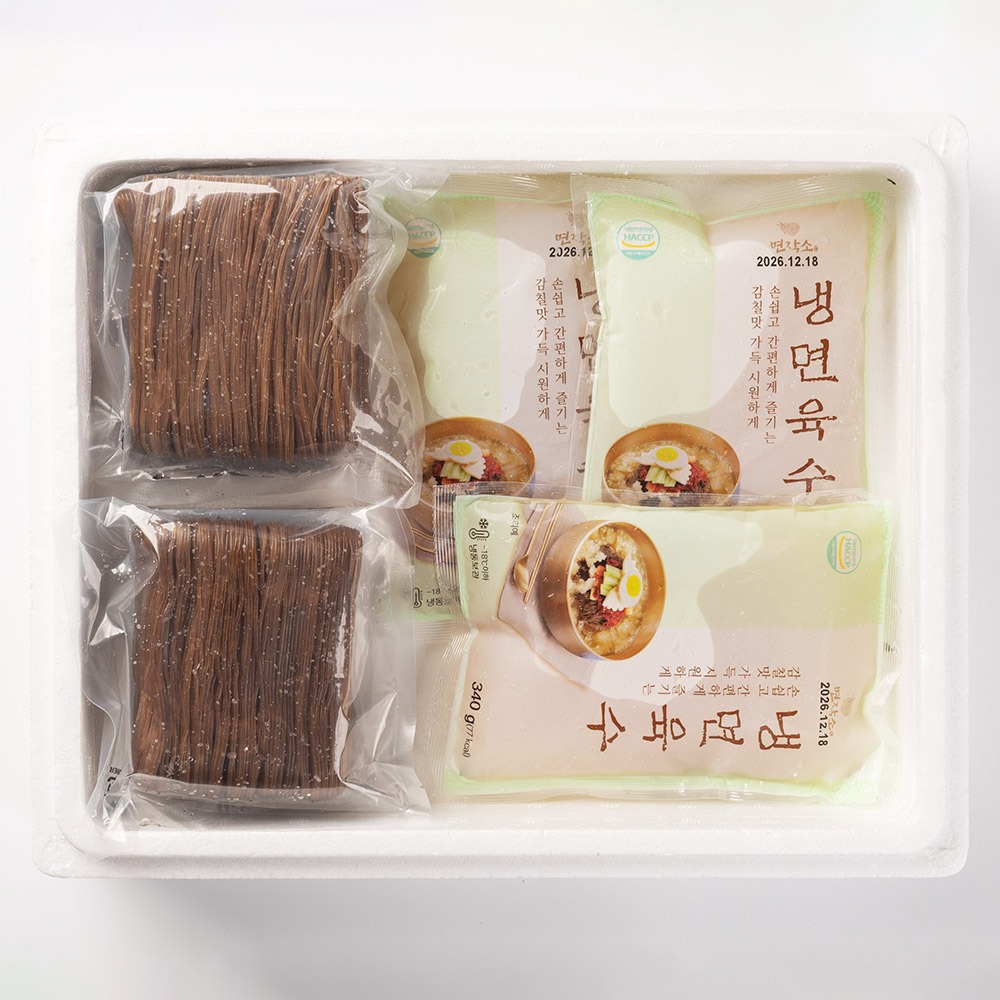 평양 냉면 물냉면 1인분 메밀 제품 이미지
