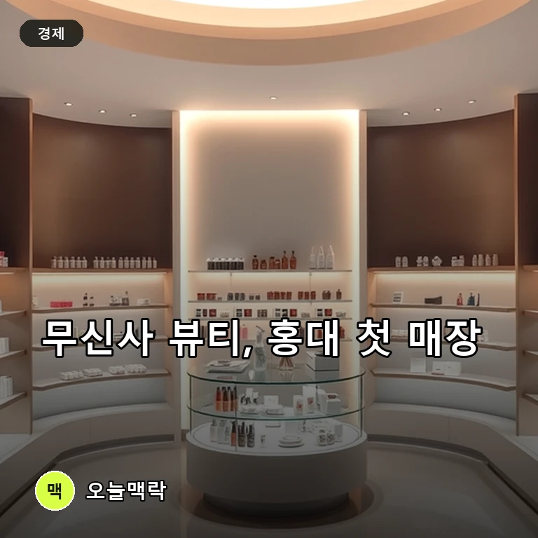 무신사 뷰티, 홍대에 첫 단독 매장 오픈…올리브영 맞수 도전 주제를 표현한 편집 이미지