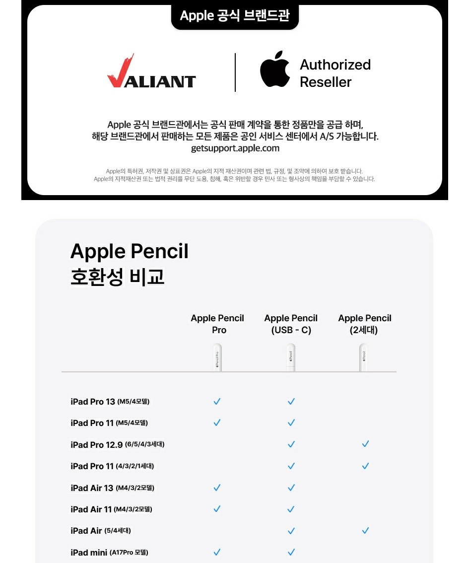 Apple Pencil 애플펜슬 프로 제품 이미지