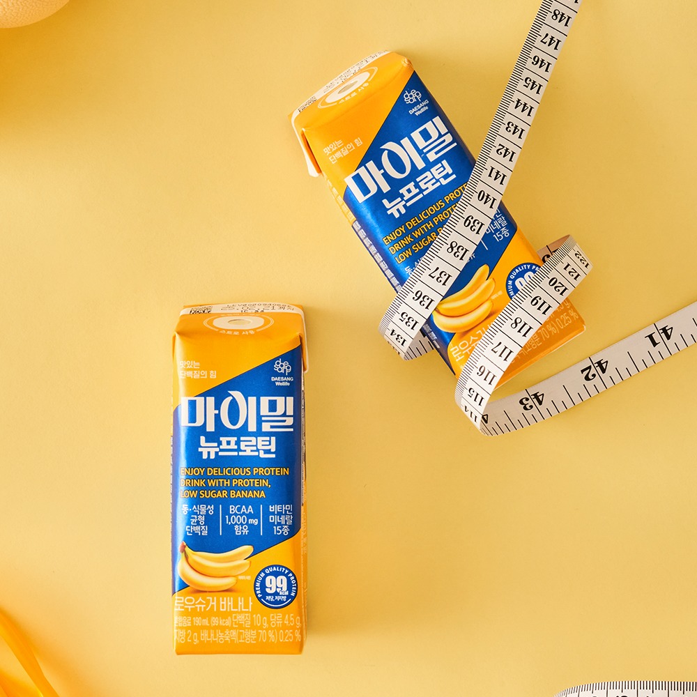 마이밀 뉴프로틴 로우슈거 바나나 단백질음료 190ml, 60개 제품 이미지