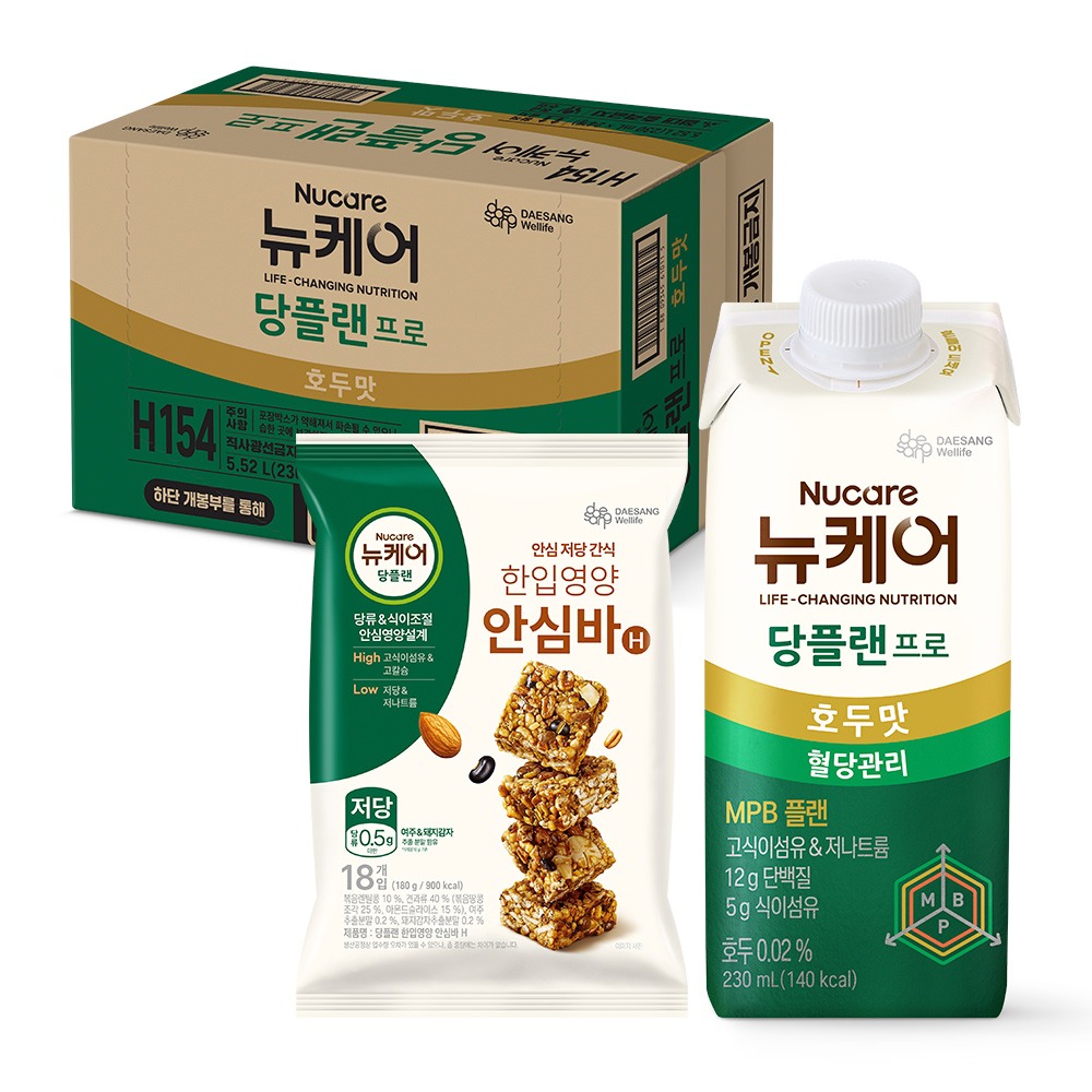 뉴케어 당플랜 프로 호두맛 MPB 설계 230 mL 24팩+당플랜 안심바 18입 제품 이미지