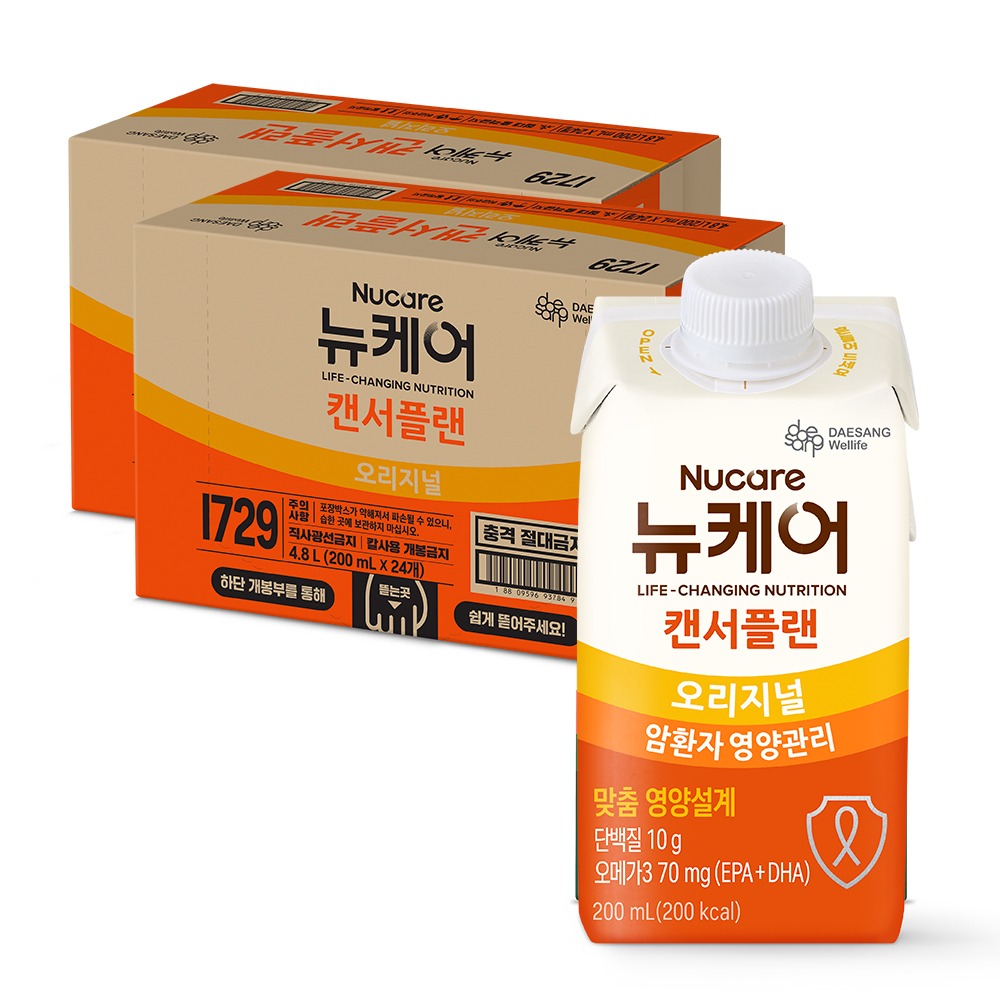 뉴케어 캔서플랜 암환자용 영양조제식품 암환자 영양식 200ml, 48개 제품 이미지