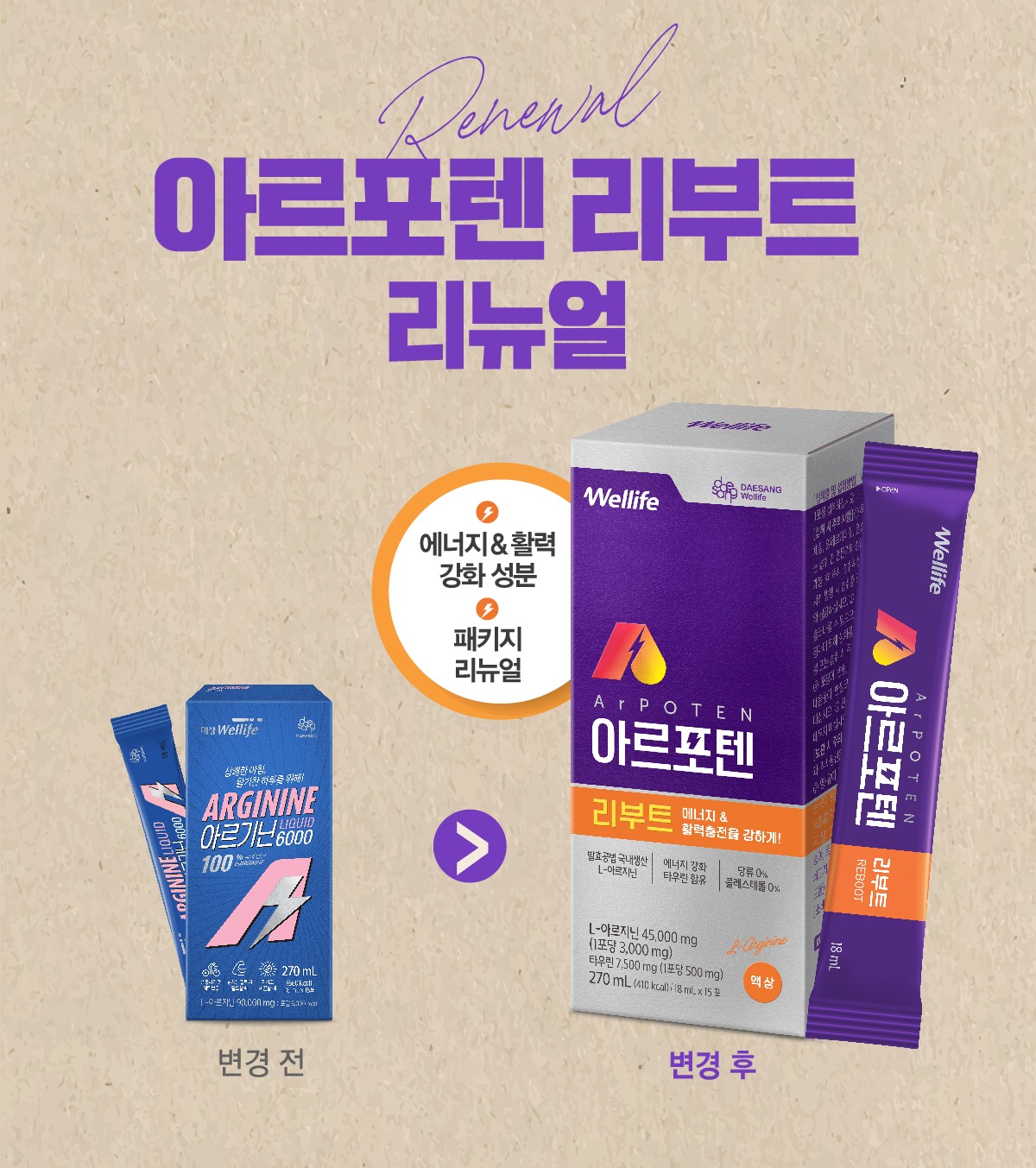 아르포텐 리부트 액상 아르기닌 18mL 15포, 4개 제품 이미지