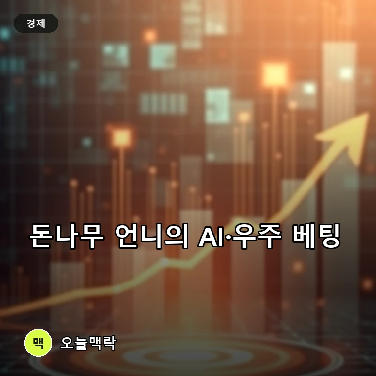 캐시 우드의 아크 인베스트, 구글 주식 팔고 AI 수혜주에 375억 원 베팅 주제를 표현한 편집 이미지