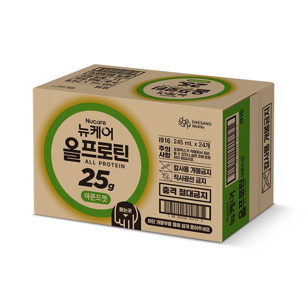 [단백질 25g] 뉴케어 올프로틴 아몬드맛 단백질음료 245ml, 24개 제품 이미지