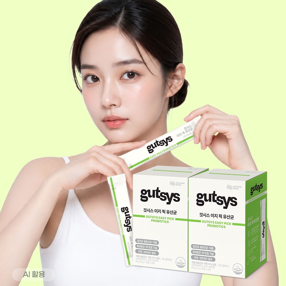 gutsys 것시스 이지 픽 유산균 프로바이오틱스 아연 비타민D 30포, 1개 제품 이미지