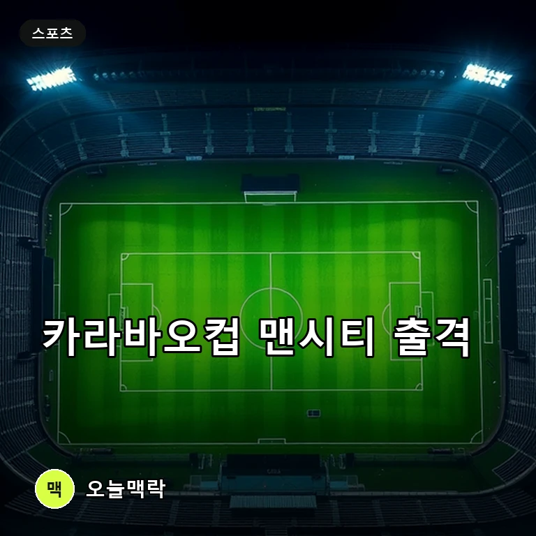 막강한 화력의 맨시티, 18일 카라바오컵서 노리치 시티와 격돌 주제를 표현한 편집 이미지