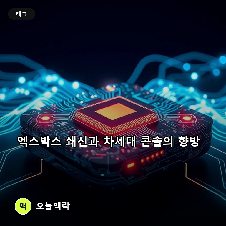 마이크로소프트 엑스박스 구조조정과 차세대 기기 유출로 본 게임 사업의 지형 주제를 표현한 편집 이미지