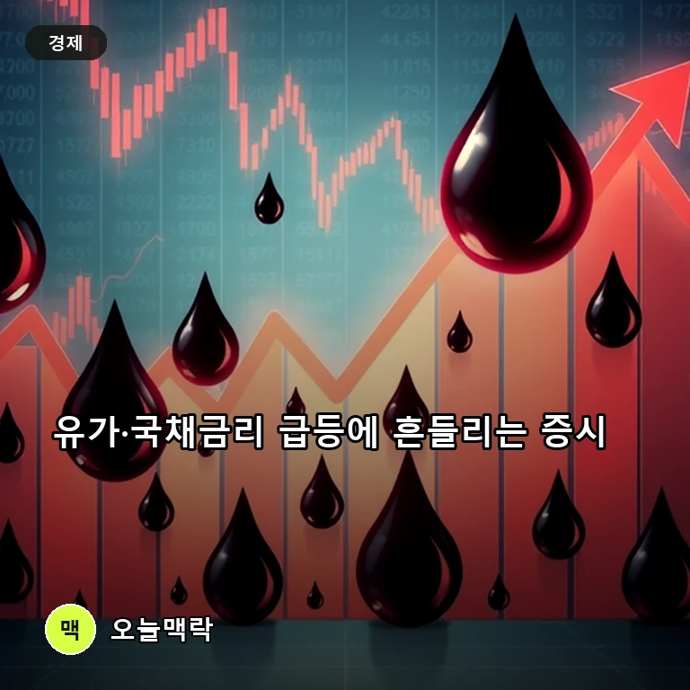 후티 반군 사우디 공격에 국제유가 3%대 급등… 글로벌 금융시장 '휘청' 주제를 표현한 편집 이미지