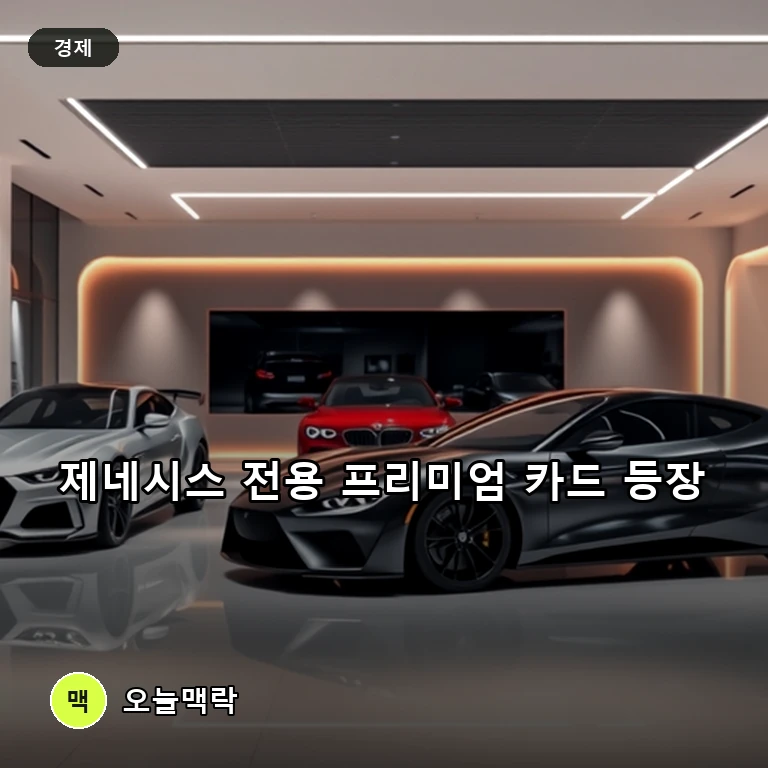 현대카드, 제네시스 맞춤형 프리미엄 카드 2종 출시 및 마그마 레이싱 활약 주제를 표현한 편집 이미지