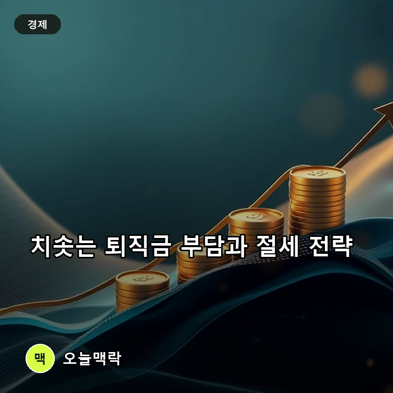 퇴직금·성과급 부담 커진 기업들…임원 고액 퇴직금부터 IRP 절세까지 관심 집중 주제를 표현한 편집 이미지
