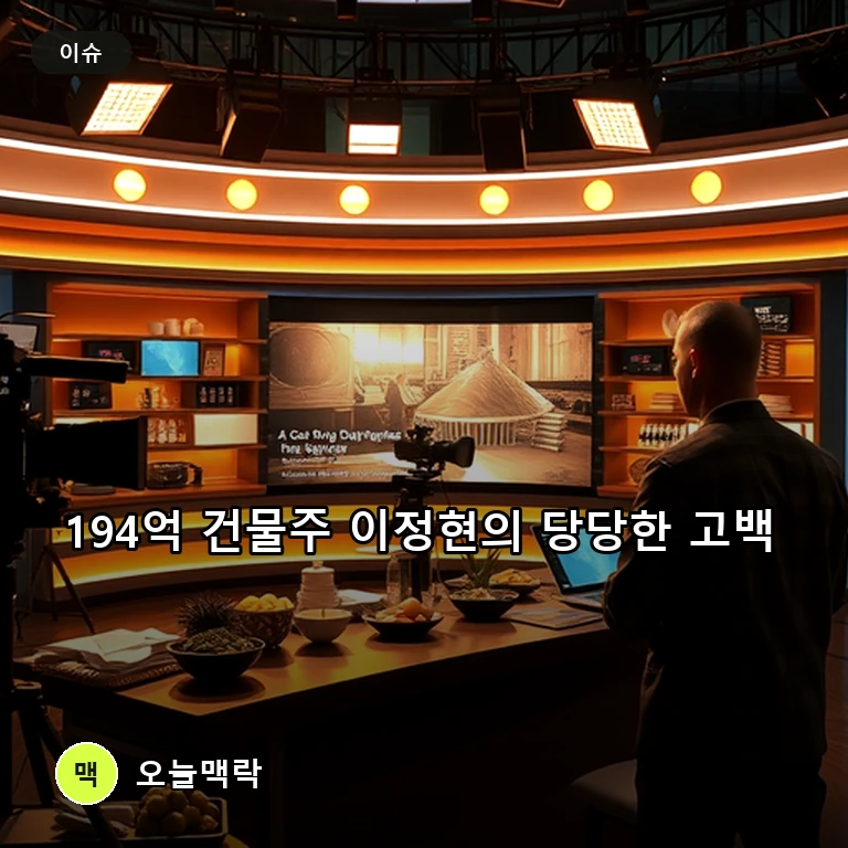 방송인 이정현이 194억 원 건물주다운 면모를 뽐내며 남편보다 수입이 많다고 당당히 밝혔다 주제를 표현한 편집 이미지